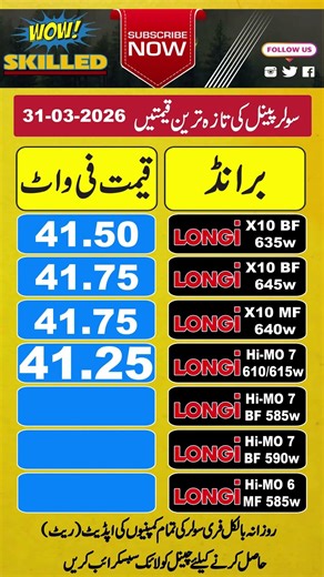 Longi Solar Panel Price in Pakistan
