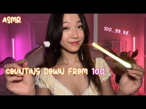 ASMR Slow Countdown From 100… 💖 Visual Tracing & Sensitive Whispers