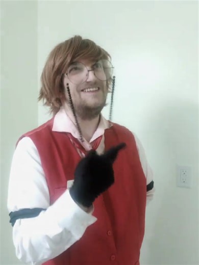 Human alastor Part 87. #hazbinhotel #humanalastor #hazbinhotelcosplay #alastorhazbinhotel #voxcosplay