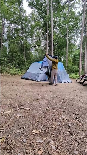 Camping Diary 1: Tent teardown and setup in under 1 min! #camping #tent #family #campinglife