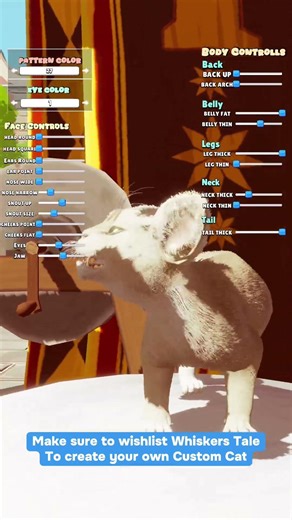 You can spend hours customizing your cat #gamedesign #indiegames #gamedev #gamedevelopment #fypシ