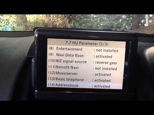 Mercedes command system engineering menu