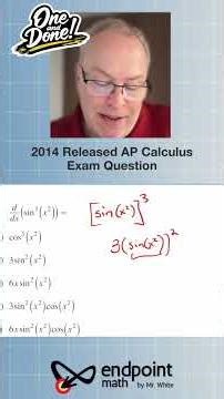 AP Calculus / Calculus 1 Practice Problem (Released 2014 A.6)