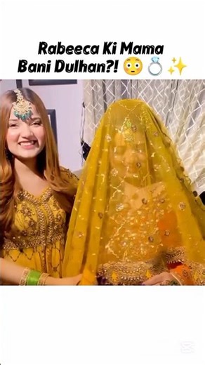 Mama ka dulhan wala look sabko surprise kar gaya 😍💍✨#rabeecafamilyshorts#viralshort