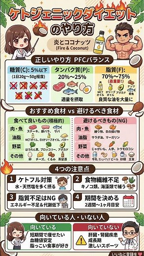 【最短で激痩せ】ケトジェニックダイエットの正しいやり方完全ガイド！最強のPFCバランスと、絶対に失敗しない「4つの注意点」徹底解説