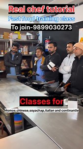 Real chef tutorial fast food training class new delhi 🧑‍🍳 #instagram #realcheftutorial #trending #fastfoodtrainingclass #cookingclass | Real Chef Tutorial
