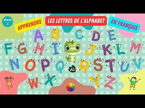 Leçon - Apprendre le nom des lettres de l'alphabet en français Niveau 1 /de A - Z /avec Ali