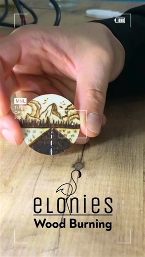 🏞️🛤️ Wood Burning Art | The Road Leading to the Mountains #woodburning #pyrography #mountainroad