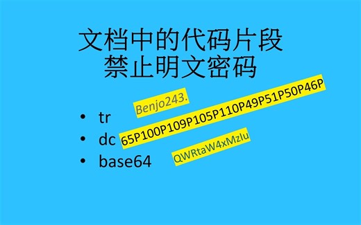 IT工程师写文档注意事项-文档中对密码进行加密