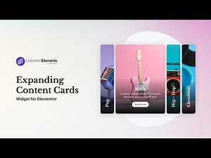 Expanding Content Cards Widget for Elementor