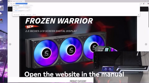 ARGB GPU Support Bracket with CPU & GPU Temp Display, Universal Graphics Card Support, Multi Angle Adjustable GPU Sag Bracket for Video Cards, GPU Stand Built-in 5V3PIN Addressable RGB Strip