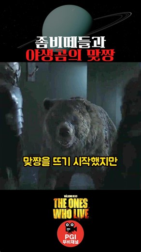 좀비떼들과 야생곰의 맞짱