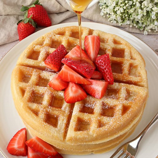 Homemade Sweet Waffles