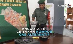 Anggota TNI Ciptakan Kompor Gas Alternatif