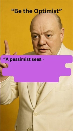“Be Optimist | Winston Churchill Quote | The Legends in English”