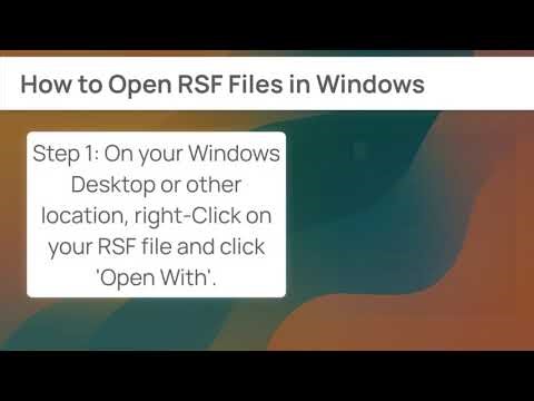 How to Open RSF Files (Recovery & Radmin)