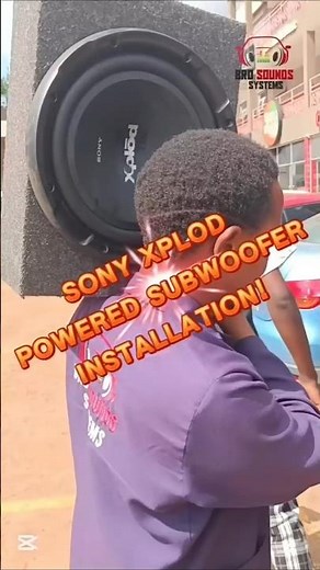SONY XPLOD POWERED SUBWOOFER INSTALLATION #sonyxplod #brosoundssystems