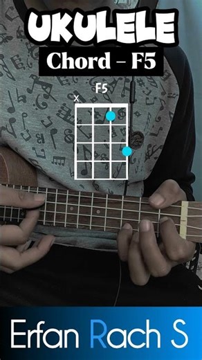 Basic 4 String Ukulele Chords - Chord F5 #shorts #feedshorts #ukulele
