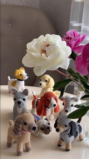 my little collection of crochet DOGS