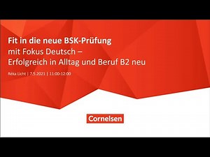Webinar 05/21 | EWB | Fit in die neue BSK-B2-Prüfung mit Fokus Deutsch