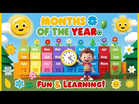 Months of the Year 🎶 | Fun & Educational Song for Kids | @Yo-Yo-Kids