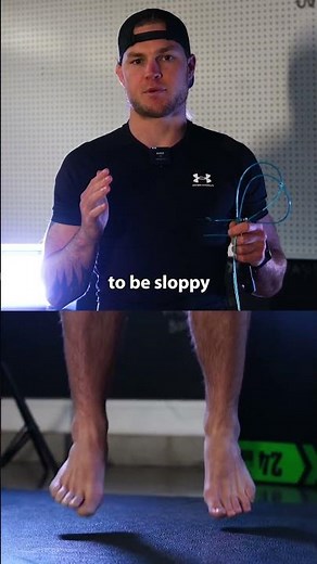 Jump rope with strong feet to strengthen ankle #jumprope #plyometrics #jumping #fitness