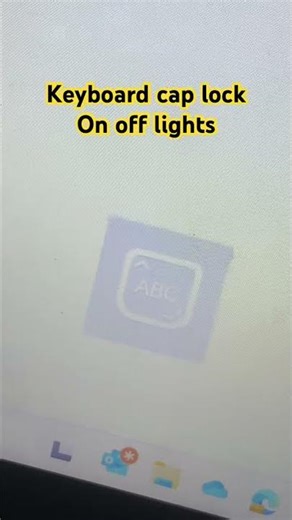 Keyboard caps lock on off lights #dell #asus #acer