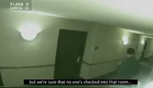 Real Creepy: Ghost Caught On Camera Leaving Hotel Room After Trashing It!?