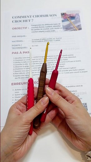 Comment choisir son crochet (débutant) : l’astuce étiquette #crochet #knittig #diy