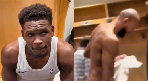 Rudy Gobert Goes Viral After Accidental Nude Moment in Background of Anthony Edwards Interview