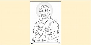 Jesus Colouring Pages