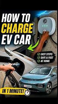 ⚡ How to Charge an EV Car – Simple Guide for Beginners! 🚗🔋 #cars #automobile #