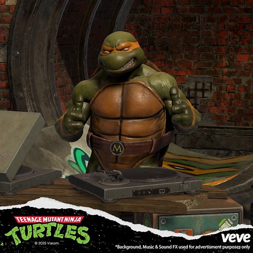 Cowabunga! The first Turtle has landed! 🟠🐢 Michelangelo kicks things off! From classic looks to IncogNinja, this is just the start. Only 87 CEs up for grabs, so don’t miss your chance! More of Michelangelo is on the way and the rest of the gang won’t be far behind. 🍕 📅 Michelangelo - Dropping 29 Nov, 8 AM PT - only on VeVe! https://bit.ly/48hW1rT #TMNT #VeVe #DigitalCollectibles | VeVe Digital Collectibles
