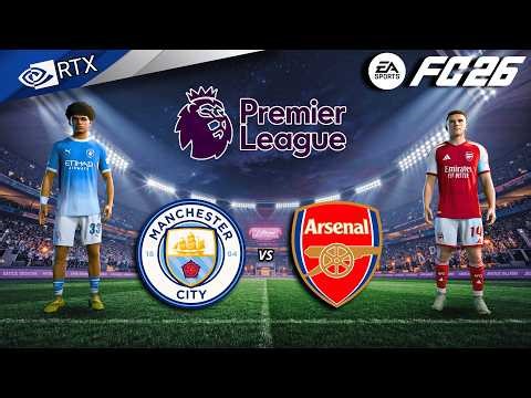 FC 26 - Man City vs Arsenal Ft. Doku, Saka | Premier League 25/26 Full Match | PC™ [4K60]