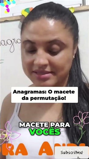 ANAGRAMA DESCOMPLICADO | Aprenda fácil #enem #estudosenem #professoraandiara