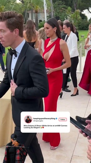 Nina Dobrev & Shaun White Arrive at amfAR Cannes Looking So Elegant 😭❤️