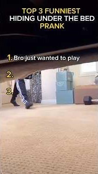 Top 3 funniest hiding under the bed pranks🥹🤣