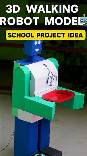 🚀 Amazing 3D Walking Robot Model | School Project Idea for Science Exhibition