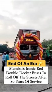 7.4K views · 66 reactions | Mumbai’s iconic red double-decker buses, which have been an integral part of the city’s public transport system for over eight decades, will be taken off the streets this week, according to an official from the BEST undertaking . . . . Follow - @tellychakkar . . . . #mumbai #bestbus #bus #india #news #indiannews #reelkarofeelkaro #tellychakkar | TellyChakkar | Facebook