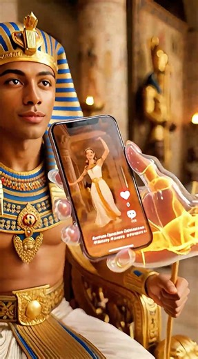 BRO BROKE ANCIENT EGYPT... 📱🐫 #shorts #bonemyths #history #iphone