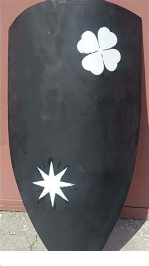 Painting the new shield from XII-XIII century for my Bulgarian reconstruction of 1185-1240AD