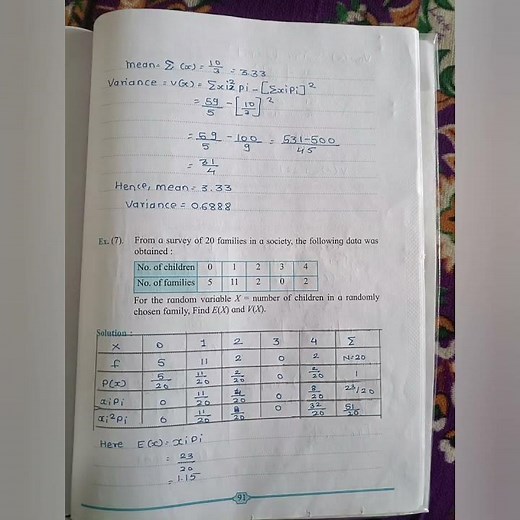 Class 12th Math Practical No 15. Probability Distributions Answers !!