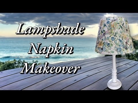 Lamp Shade Paper Napkin Decoupage | Decoupage Art For Beginners #decoupage #tutorial #homedecor