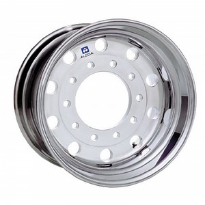 Alcoa 22.5 x 13.00 High Polished Flat Faced 5.25" Offset