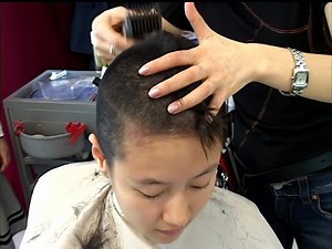 Korean actress gets a buzzcut (HD remaster)