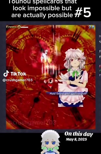 maid of the year #fyp #touhou #touhouproject #touhougameplay #sakuyaizayoi