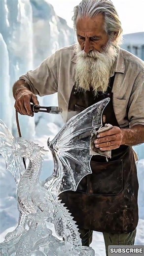 70-year-old man made this dragon from scratch. #asmr #craft