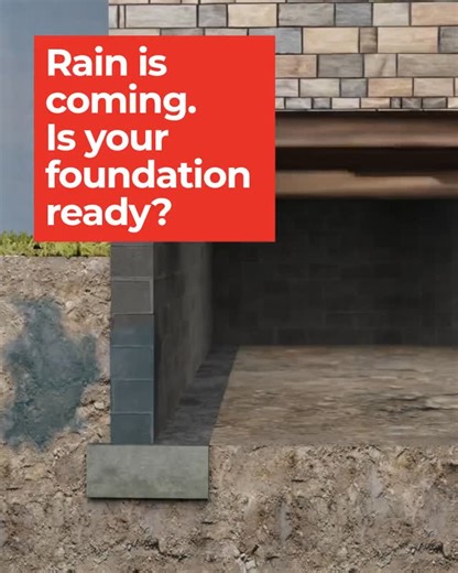 Helitech Waterproofing on Instagram: "Weekend rain is on the way. Quick fixes might stop the drip today, but without a proper drainage system, water will find its way in tomorrow. Protect your home and foundation with a solution that lasts. Don't wait for the damage to start. Schedule your free inspection with Helitech now and stay dry this spring. Call now to schedule your free inspection at 855-980-0814 or fill out a form online https://helitechonline.com/ #waterproofing."