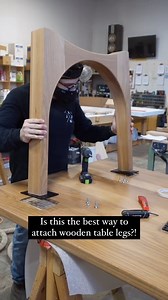 The Best Way To Mount Wooden Legs to a Wooden Table Top! | Jeff Mack Designs