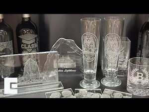 Glass Etching with an Epilog Laser System
